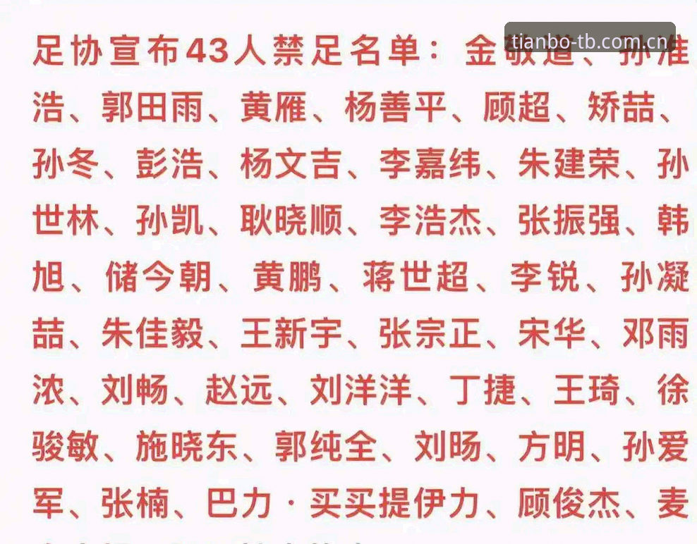 足协第三批禁足名单详解及赛事观察体验